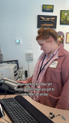 Wait, we have to work?? (Jk 😉 we love our work and get so inspired by the projects you bring in!) | Textile Center