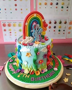 Happy Birthday Porscher! #unicorncake #mylittleponies #rainbowdash #fondant #carolinescupcakesnairobi #cakeart | Caroline's Cupcakes Nairobi | Facebook