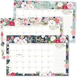Hadley Designs Large Desk Calendar 2022-2023, 2022 Wall Calendar, Academic Wall Calendar 2022-2023 Large Desktop Calendar 2022 Desk Calendar 11x17, 18 Month Large Wall Calendar 2022-2023