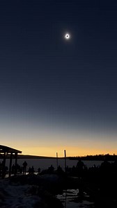 The total solar eclipse as seen from Rangeley, Maine.⁠ Video by Kay Neufeld/Staff Writer #eclipse2024 #solareclipse #solareclipse2024 | Portland Press Herald
