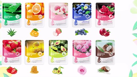Kaely 12 Pack Variety Face Masks for Kids, Kids Face Mask Spa Day Kit Supplies, Spa Party Favors for Teens Girls Night, Sheet Facial Mask Skincare Gifts Set, Hydrating Soothe for All Skin Types, 01