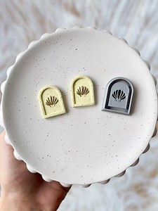 Clay Cutter | Seashell Shape Cutter for Polymer Clay and Ceramics | Debossing Arch Clay Cutter | Beach Earrings Tools and Supplies - Etsy Australia