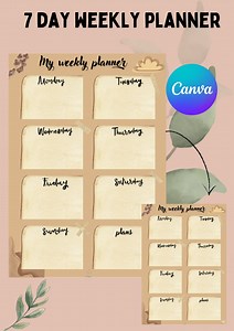My Weekly Planner - Etsy