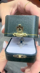 A stunning diamond and sapphire ring! Who wants to see this under their tree on Christmas morning?! 🎄 You can! It's available and ready to be gift wrapped for you! 🎁 #trinitymoment • • • #pghjeweler #pittsburghjeweler #shoplocal #shopsmall #customjeweler #diamondring #diamondjewelry | Trinity Jewelers