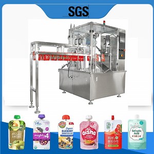 [Hot Item] Healthy Soya Bean Milk Doypack Standing Spout Sachet/Pouch/Bag Filling Capping Packaging Machine