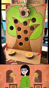 Guide the little squirrel as it carries nuts to its treehouse in this fun, interactive game! But watch out—if a nut falls into the wrong hole, it rolls out the other side, and the mission fails! This DIY game enhances children's hand-eye coordination, focus, and problem-solving skills. Made with cardboard, ramps, and simple controls, it’s both engaging and educational. Try making your own and challenge your friends to see who can get the most nuts to the treehouse! | Paper Craft Ideas