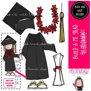 Build A Me Grad Clip Art Build A Me/teacher Clip Art Graduation Clip Art Mini - Etsy Canada