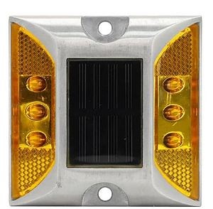 [Hot Item] IP68 Traffic Safety Solar Road Spike Aluminum Cat Eyes LED Reflectors Road Marker Cat Eyes