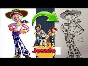 How to Draw Jessie from Toy story 😍😱🥶 #toystory #dra#howto #jessie