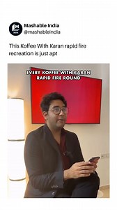 Get ready for a sizzling hot cup of Koffee With Karan's iconic Rapid Fire recreation! Video Credits - aapkajags #koffeewithkaran #kwk #kwkpromo #koffeewithkaranseason8 #karanjohar #rapidfire @rohitraghv_ @deeshakatkar | Mashable India