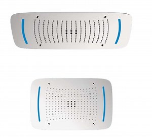 [Hot Item] Rain Waterfall Bubble 27" Ceiling Mounted Stainless Steel LED Shower Head