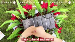 Christmas Cemetery Flowers Red White Poinsettias Headstone Flowers Saddle Realistic Memorial Flower Arrangement for Outdoor Grave Decorations