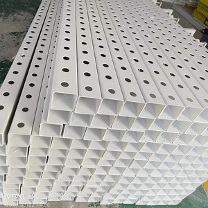 [Hot Item] Large Diameter Sizes PVC Pipe Plastic Rectangular Square PVC Hydroponic Pipe Tube
