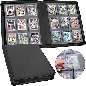 AOBOPLE Toploader Binder,Holds 288 Toploaders 9 Pocket Toploader Trading Card Binder Storage,Top Loader Binder with Sleeves Top loader Binders for TCG, MTG Card Binder, Trading Cards Binder