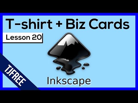 Inkscape Lesson 20 - Examples of shirts, cards, and books, made in Inkscape