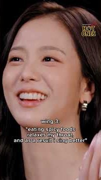 JISOO's reaction to every wing on HOT ONES 🥵🔥