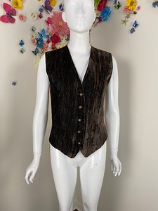 Velvet Embroidered Vest Vintage Brown Waistcoat FAVOURBROOK Designer Boho Vest Victorian Steampunk Fall Vest - Small - Etsy Canada