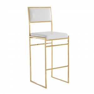 [Hot Item] Modern Bar Furniture Luxury Metal Stainless Steel Golden Wedding Party Chair