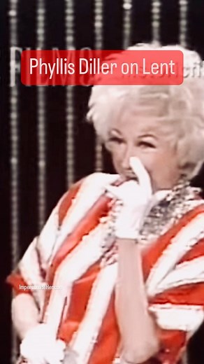 Phyllis Diller in 1973 joking about Lent. #phyllisdiller #1970s #icon #comedylegend #gayicon #standupcomedy #catholic #lent #dating #jokes #funny #humor #comedyreels | The Phyllis Diller