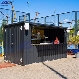 [Hot Item] Container BBQ Restaurant Bar Fast Food Pizza Trailer Food Truck Mobile 20FT 40FT Commercial Container Kitchen for Sale