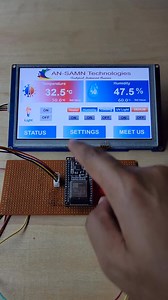 Temperature and Humidity PID controller with HMI display #marobotic #fypproject #electronic #automation #diyproject 03378655465 | MArobotic