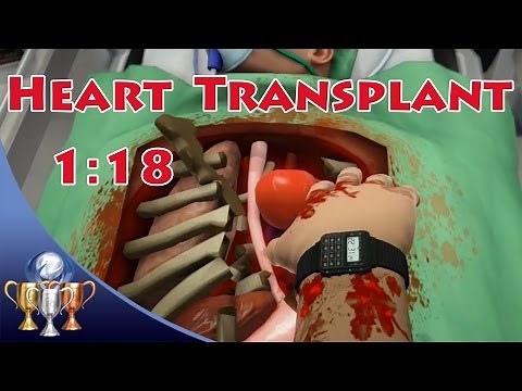 Surgeon Simulator [PS4] - Heart Transplant - Surgery (1:18) Kali Mah! Trophy Guide