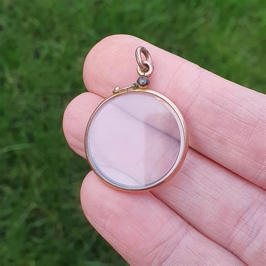 Antique Rolled Gold Round Circular Glass Locket Vintage Picture Photo Men's Ladies Jewellery Jewelry Gift - Etsy