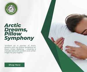Experience Arctic Dreams with Down Under Bedding, where each pillow becomes a symphony of comfort. Immerse yourself in the serene embrace of winter nights. Elevate your bedtime experience with our premium collection. Explore the harmonious blend of luxury and coziness. . . . #bedding #homedecor #bedroomdecor #bedroom #bed #bedcover #bedsheets #interiordesign #beddingset #bedsheet #sprei #home #decor #pillows #beddingsets #pillow #sleep #luxurybedding #interior #bedroomideas #bedroomdesign #cotto