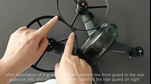 FPV Propeller Guard for DJI FPV Combo Drone, Safe Accessories Only for FPV Drone,360° Propeller Protector for FPV Drone Accessories (Black)