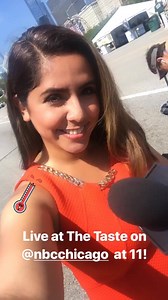 It’s toasty out here! We’re live at Taste of Chicago on NBC Chicago at 11am. See you then! 📺 | Lisa Chavarria