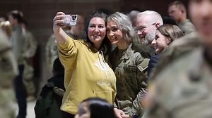 Together, we send our support to then men and women of Bravo Company, 1st Battalion, 297th Infantry Regiment, and their families as they deploy to the Middle East for Operation Spartan Shield. 🇺🇸 #BisonCompany #OperationSpartanShield #MilitaryFamilies | Alaska National Guard
