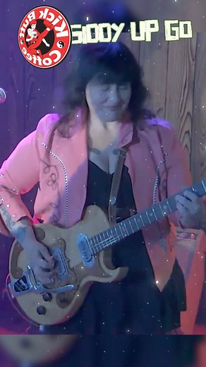 Giddy Up Go! Happiest trio in Texas with Co-female fronted by Drew on upright and Mandy Marie on the guitar & and the handsome Argentinian keeping the rhythm. #giddyupgo #kickbuttcoffee #livemusicvenue | Kick Butt Coffee