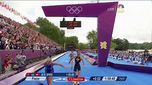 #London2012 Flashback: Triathlon photo finish is almost too close to call. | NBC Olympics & Paralympics