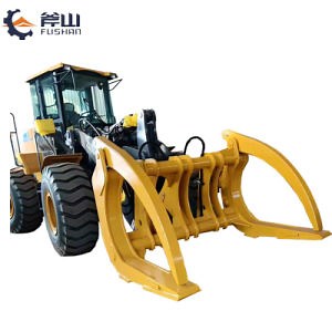 [Hot Item] Forest Log Loader Grapple 5 Tons Wheel Loader Hydraulic Log Grabs