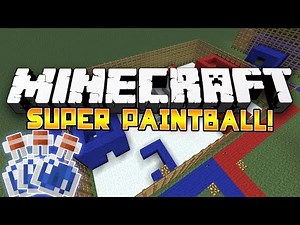 Minecraft Mini-Game: SUPER PAINTBALL! #1 - w/Preston & Woofless