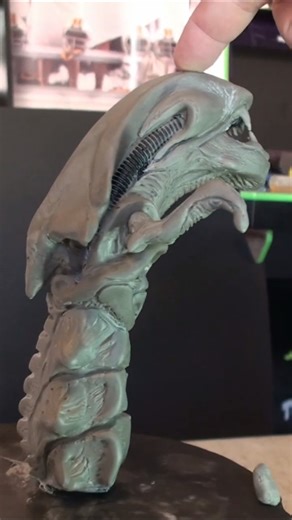 Aliens Queen Chestburster sculpt, She is so cute! #aliens #aliensmovie