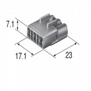 [Hot Item] 6180-3451, for Inline, Natural, 66 Nylon, 100μa Max. 100MΩ Min. Connector Housing