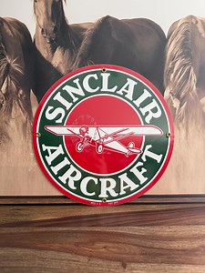 Sinclair Aircraft Porcelain Gas Pump Sign 12 Inch Reproduction Gas Pump Signage Vintage Garage Decor for Men Aviation Themed Decor Airplane - Etsy Canada