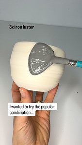 ✨ magical fairy dust ✨ Iron Luster and oatmeal are a very popular glaze combination that develops a rainbow of unexpected colours. Somehow my jar of oatmeal went missing a couple of weeks ago. The last thing I glazed with it was one of the Christmas baubles…. Sometimes mysterious things happen in a home pottery studio.😂🙈 I’m actually really happy that I tried this combination with iron yellow instead, as compared to oatmeal, iron yellow is really stable and I could even have gone further down