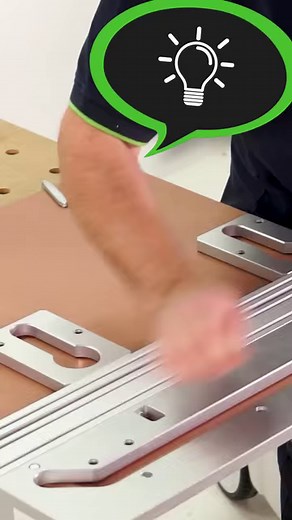 Easier than expected: ❔ Connecting corners of worktops professionally? 💡 With the worktop template APS. ❕ Perfect result! Quick corner and panel joints with the Festool APS 900/2 worktop template and router. www.festool.be/@204219 #template #routing #festool | Festool