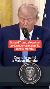 317K views · 2.6K reactions | Donald Trump s’exprime sur les guerres et conflits dans le monde | Brut | Facebook