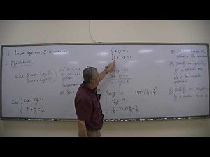 Linear Systems & Gaussian Elimination