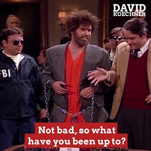 #TBT to our Harvard class reunion with Ted Kaczynski. Who remembers this? Saturday Night Live #snlskit #snl #comedy #davidkoechner #willferrell | David Koechner