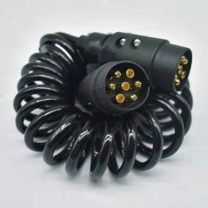 [Hot Item] Trailer Wire Electrical Spring Wire Spiral Coiled Cable PU PUR TPU TPE Jacket Curly Cord