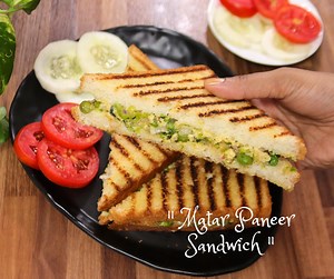 5.9K views · 32 reactions | Grilled Paneer Sandwich | Matar Paneer Sandwich | Protein Rich Sandwich #grilledsandwich #paneersandwich #proteinsandwich #sandwichtime #healthysandwich #passion2cook | Passion2cook | Facebook