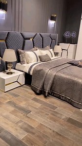 Luxuryline Geo SS Bedroom Set 🌻🌻🌻 🌸 Material: Stainless Steel Jis Base Bottom Full Frame, Wood, Wood Board 🌸 Color: Gold Color CIH coated 🌸 Fabrics ( Brand - Weavers) 🌸 Fully Customized 🌸 Steelkite Furniture - Fabulous Life - #modernfurniture #luxuryhome #goldenfurniture #diningtable #bed #bedroomset | Steelkite Furniture