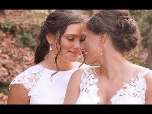 Lesbian Wedding at Red Wagon Farm🌿💍 Cassandra & Alecia’s Love Story #lgtb #lgbtq #lesbian #wedding