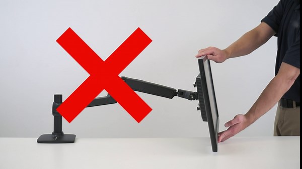 Amazon Basics Wall Mount Monitor Stand - Lift Engine Arm Mount, Aluminum, 2 Pack, Black