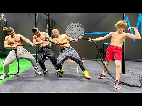 World Strongest Boy vs Bodybuilders Tug of War