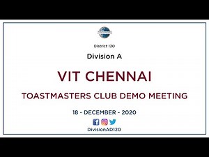 VIT Chennai - Demo Meeting | Toastmasters International | Public Speaking